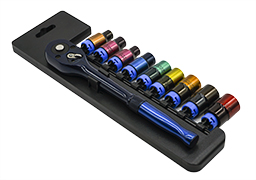 1/2 In. 10PCS Socket Set (COLORFUL)